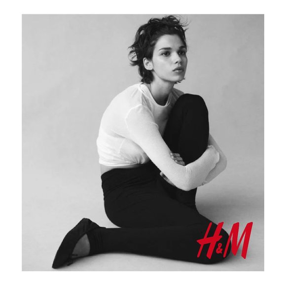 H&M Pants - H&M Black Basic Cotton Stretch Leggings Size Large